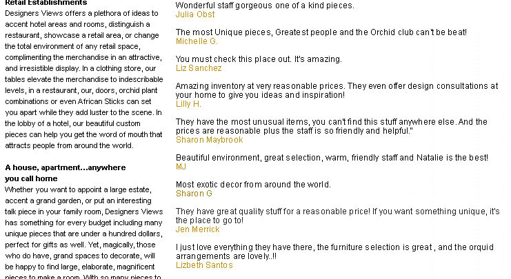 designers views testimonials