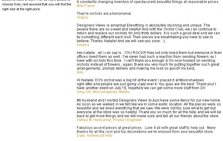 designers views testimonials